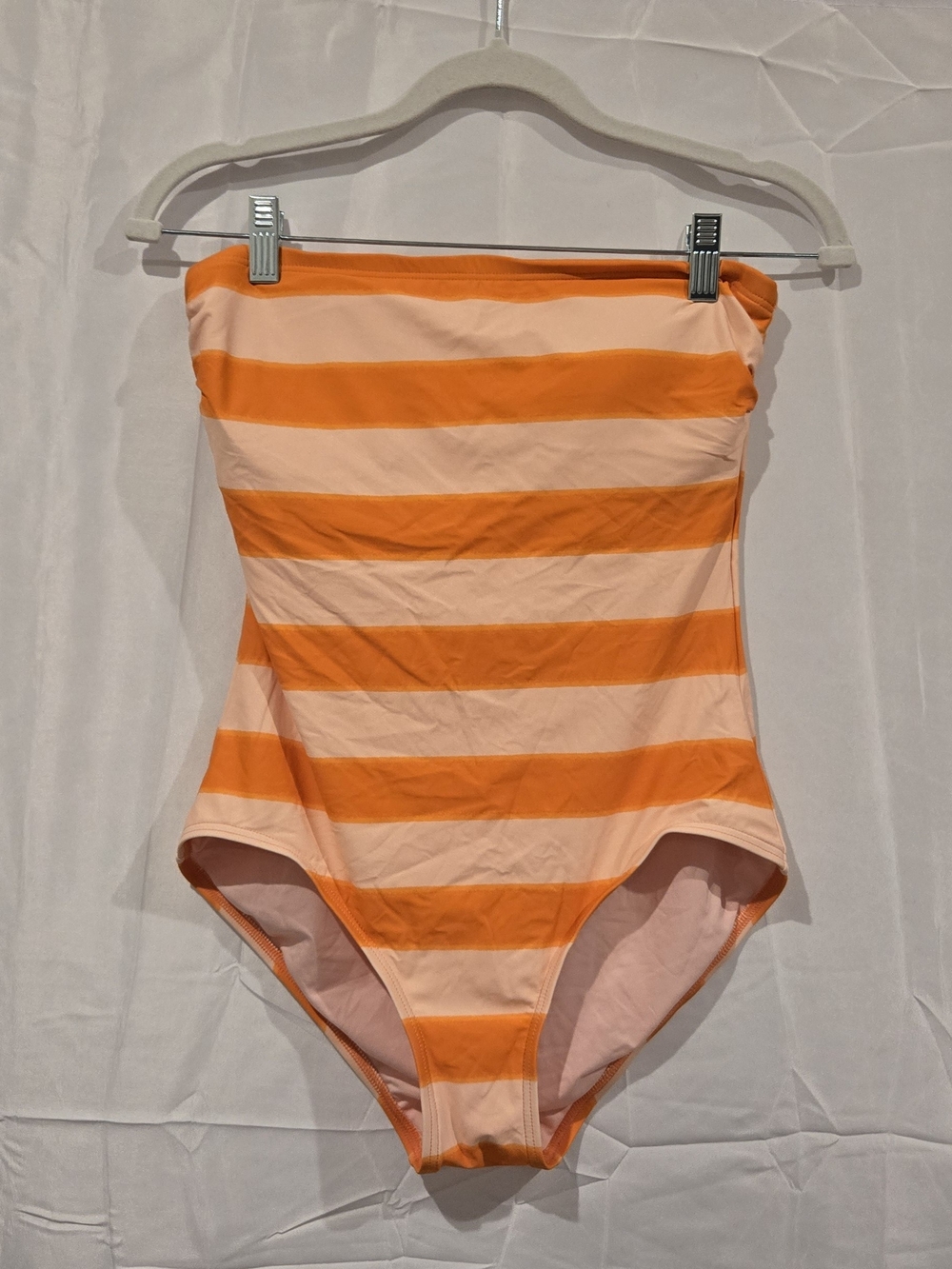 Kate Spade Striped Strapless One-Piece Swimsuit